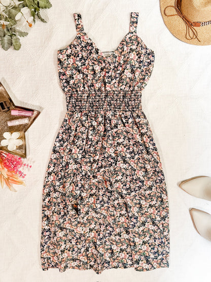 Cassidy Midi Dress - Micro Vintage Floral | Women's Dress