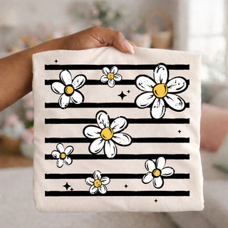 Daisy Doodle Ivory Comfort Colors T-Shirt
