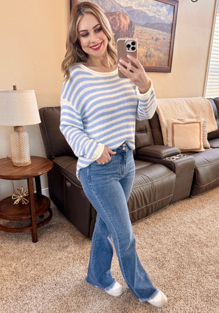 Double Button Bootcut Frayed Hem Judy Blue Jeans