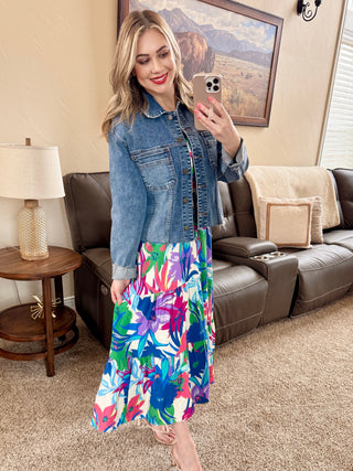 Frayed Hem Denim Jacket