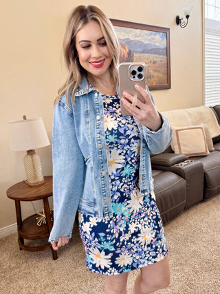Ruffle Denim Jacket