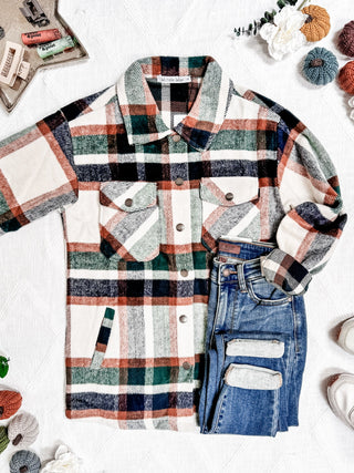 IN STOCK Norah Shacket - Harvest Plaid