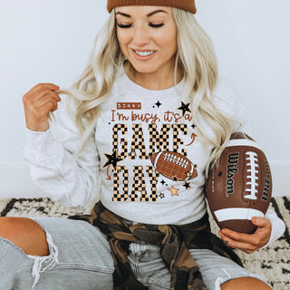 Sorry I'm Busy Game Day Ash Sweatshirt