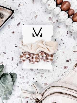 IN STOCK Plaid Duo Scrunchies FINAL SALE