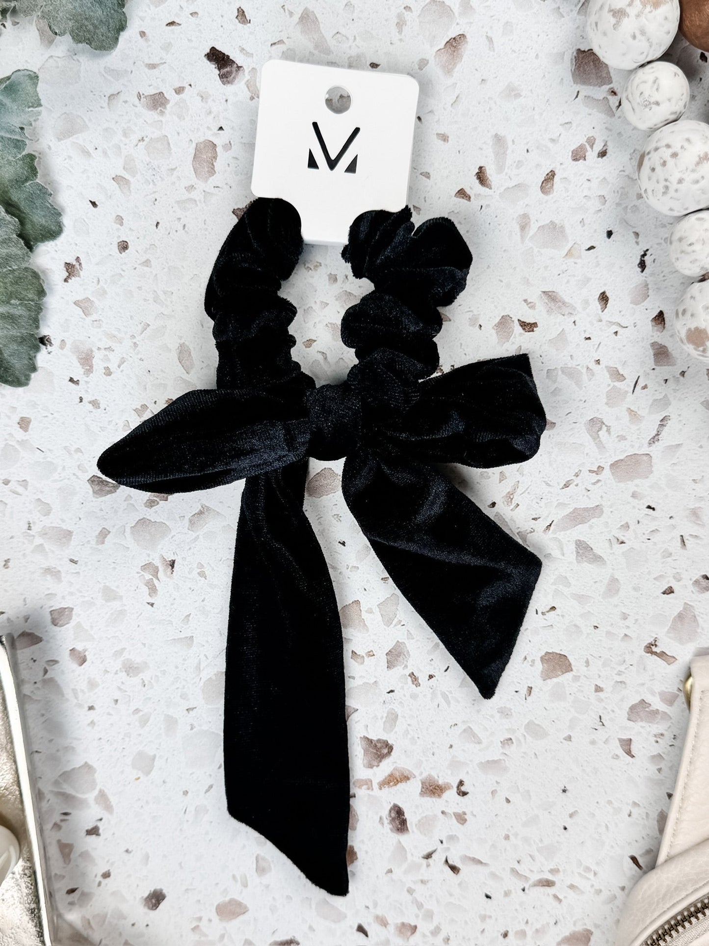 Velvet Bow Scrunchie