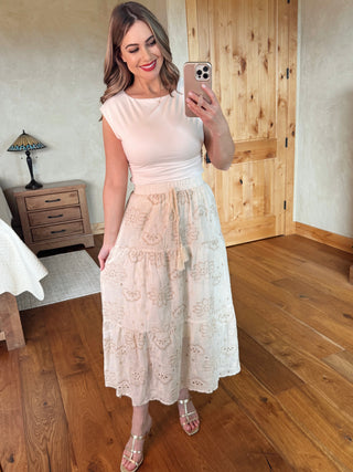 Heirloom Garden Embroidered Skirt