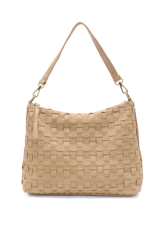 Joy Susan Winnie Woven Hobo in Buff