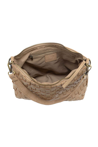 Joy Susan Winnie Woven Hobo in Buff