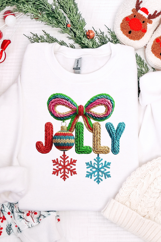 Jolly Faux Yarn Sweatshirt