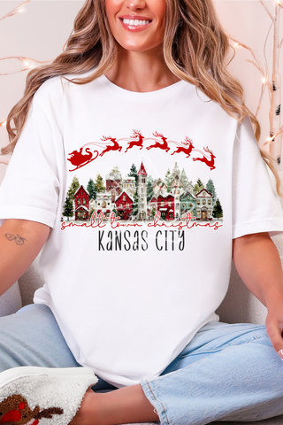 Small Town Christmas Kansas City Tee