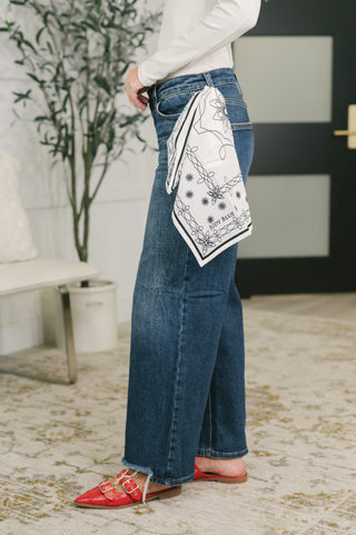 Kaiya Low Rise Wilhelmina Baggy Jean with Bandana Loop