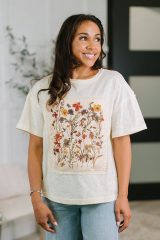 Knee Deep in Flowers We Applique Top
