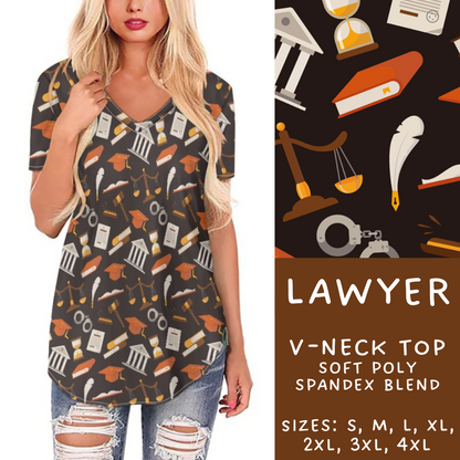 Batch #248 - Careers Collection - Closes 12/4 - ETA late Jan - Lawyer V-Neck Tee