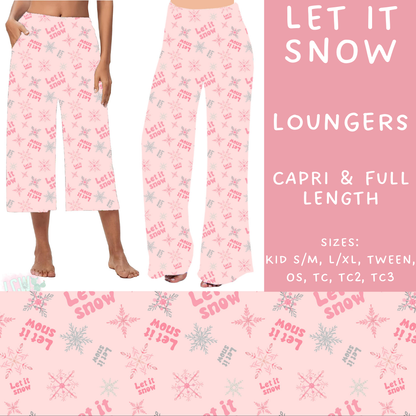 PREORDER  Batch #217 - Christmas Spirit - Closes 10/16 - ETA late Nov - Let It Snow Capri and Full Length Loungers