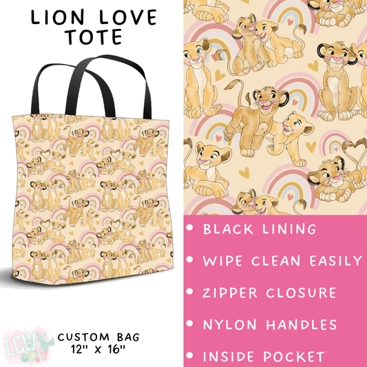 Batch #250 - Magical Valentine - Closes 12/9 - ETA late Jan - Lion Love Tote