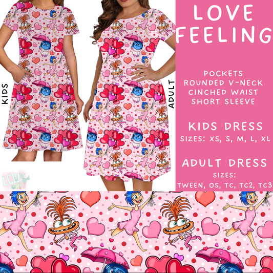 Batch #250 - Magical Valentine - Closes 12/9 - ETA late Jan - Love Feeling Big Hugs Adult & Kids Dresses