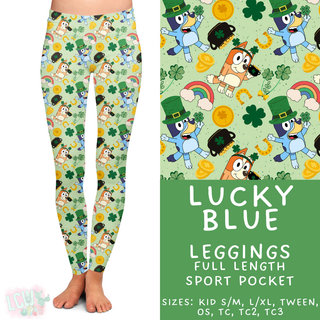 Batch #463 - Magical Characters Lucky - Closes 12/15 - ETA early Feb - Lucky Blue Full Length Leggings
