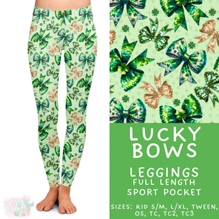 Batch #464 - Lucky Charm Collection - Closes 12/17 - ETA early Feb - Lucky Bows Full Length Leggings
