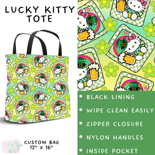 Batch #463 - Magical Characters Lucky - Closes 12/15 - ETA early Feb - Lucky Kitty Tote