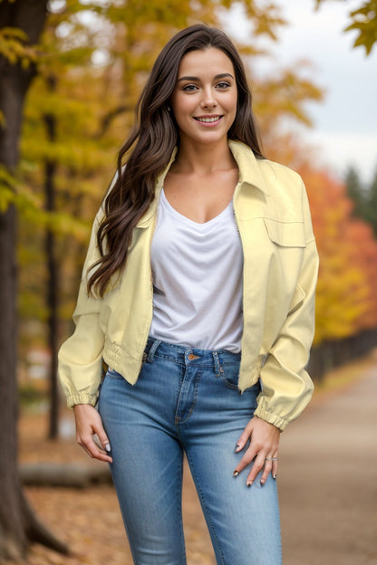 Little Ray of Sunshine - Leather Jacket