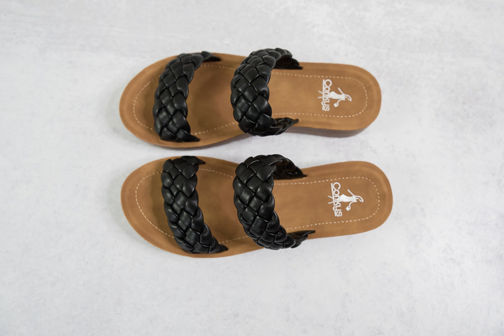 Wind It Up Sandals in Black