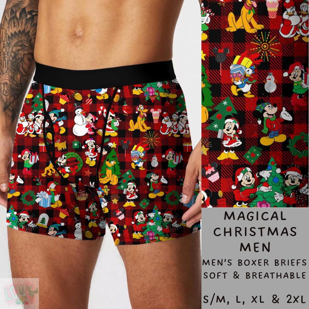 Batch #232 - Christmas Underwear - Closes 10/31 ETA early/mid Dec - Magical Christmas Mens Boxer Briefs