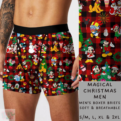 Batch #232 - Christmas Underwear - Closes 10/31 ETA early/mid Dec - Magical Christmas Mens Boxer Briefs