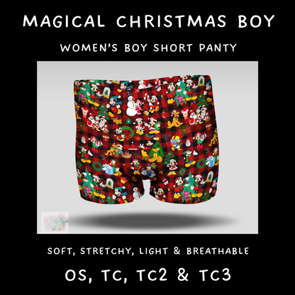 Batch #232 - Christmas Underwear - Closes 10/31 ETA early/mid Dec - Magical Christmas Boy Shorts