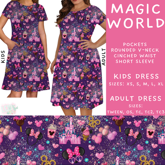 Batch #250 - Magical Valentine - Closes 12/9 - ETA late Jan - Magic World Big Hugs Adult & Kids Dresses