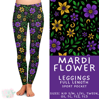 Batch #462 - Fun Run 17 - Closes 12/10 - ETA late Jan - Mardi Flower Full Length Leggings
