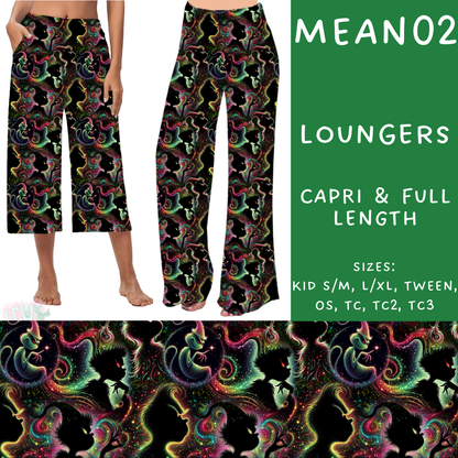 PREORDER Batch #226 - Mr Mean - Closes 10/29 - ETA early/mid Dec - Mean02 Capri and Full Length Loungers