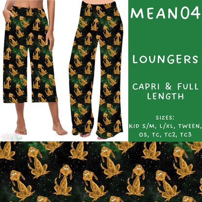 PREORDER Batch #226 - Mr Mean - Closes 10/29 - ETA early/mid Dec - Mean04 Capri and Full Length Loungers