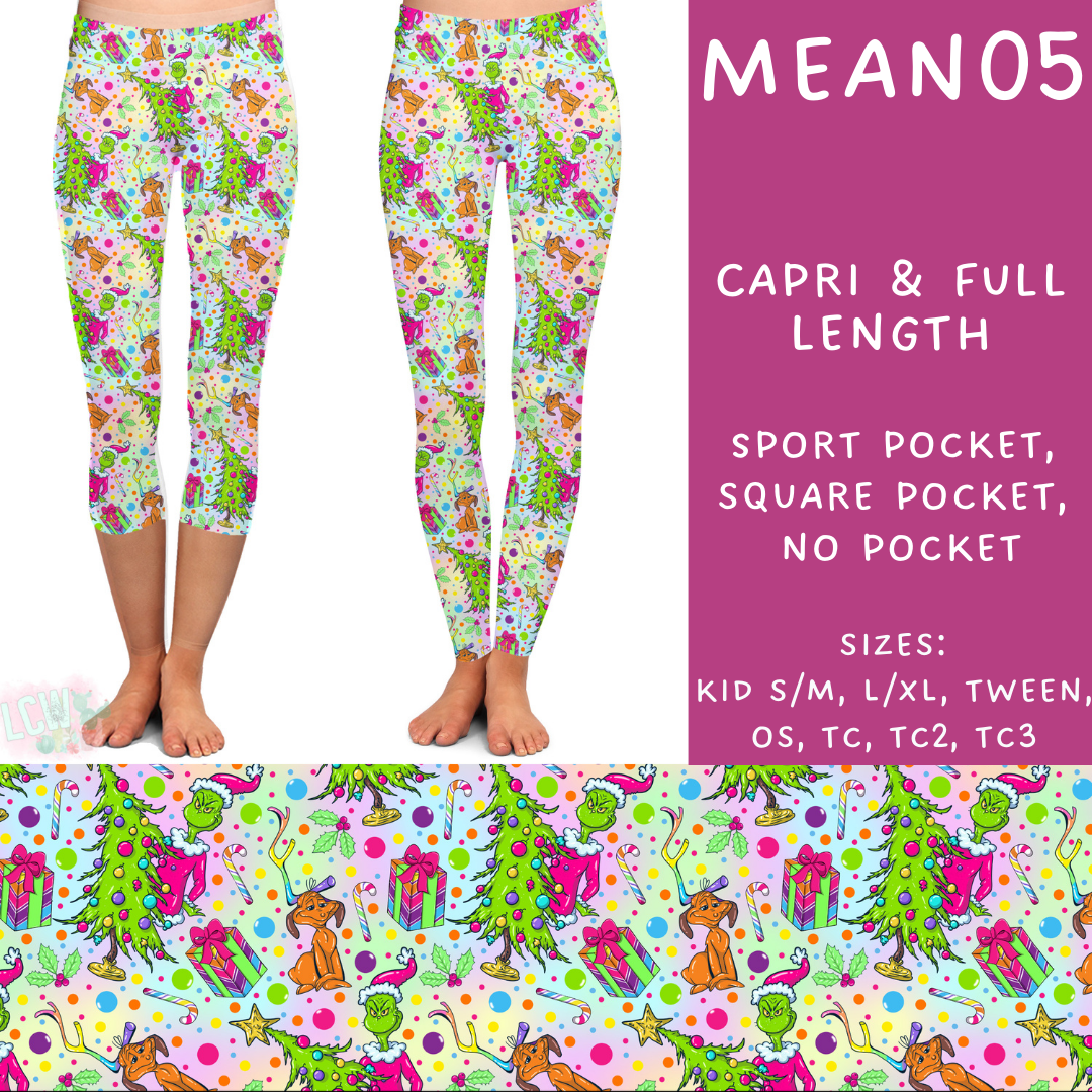 Batch #226 - Mr Mean - Closes 10/29 - ETA early/mid Dec - Mean05 Full and Capri Length Leggings