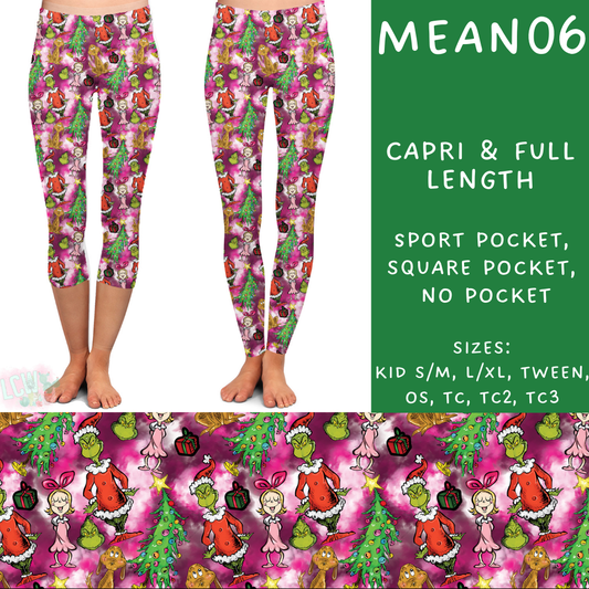 Batch #226 - Mr Mean - Closes 10/29 - ETA early/mid Dec - Mean06 Full and Capri Length Leggings