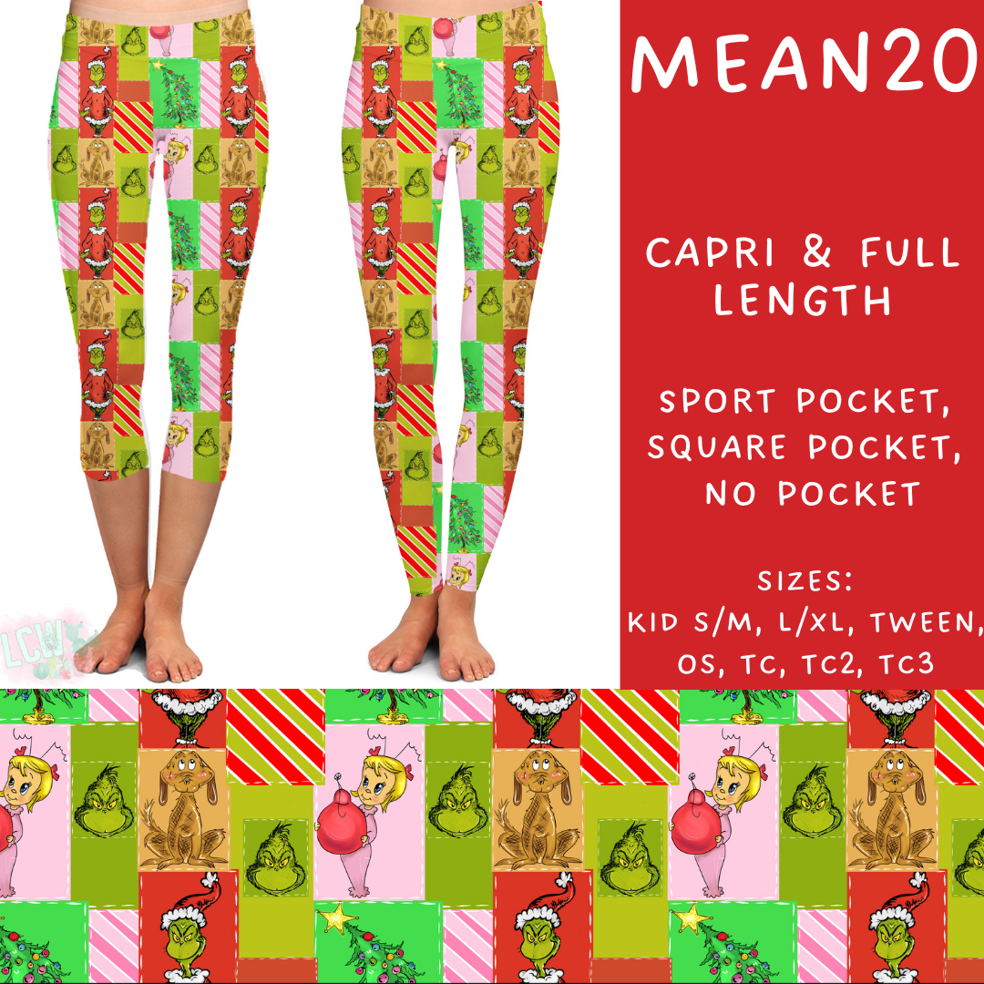 Batch #226 - Mr Mean - Closes 10/29 - ETA early/mid Dec - Mean20 Full and Capri Length Leggings