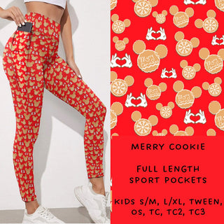 Merry Cookie Leggings Sport Pockets