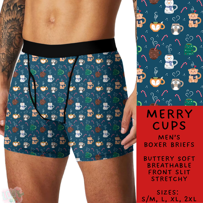 Batch #232 - Christmas Underwear - Closes 10/31 ETA early/mid Dec - Merry Cups Men's Boxer Briefs