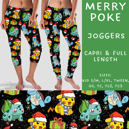 PREORDER Batch #219 - Christmas Characters - Closes 10/21 - ETA late Nov - Merry Poke Full and Capri Length Joggers