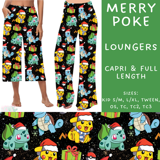 PREORDER Batch #219 - Christmas Characters - Closes 10/21 - ETA late Nov - Merry Poke Capri and Full Length Loungers