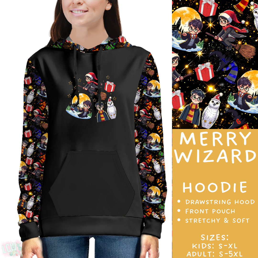 PREORDER Batch #219 - Christmas Characters - Closes 10/21 - ETA late Nov - Merry Wizard Hoodie