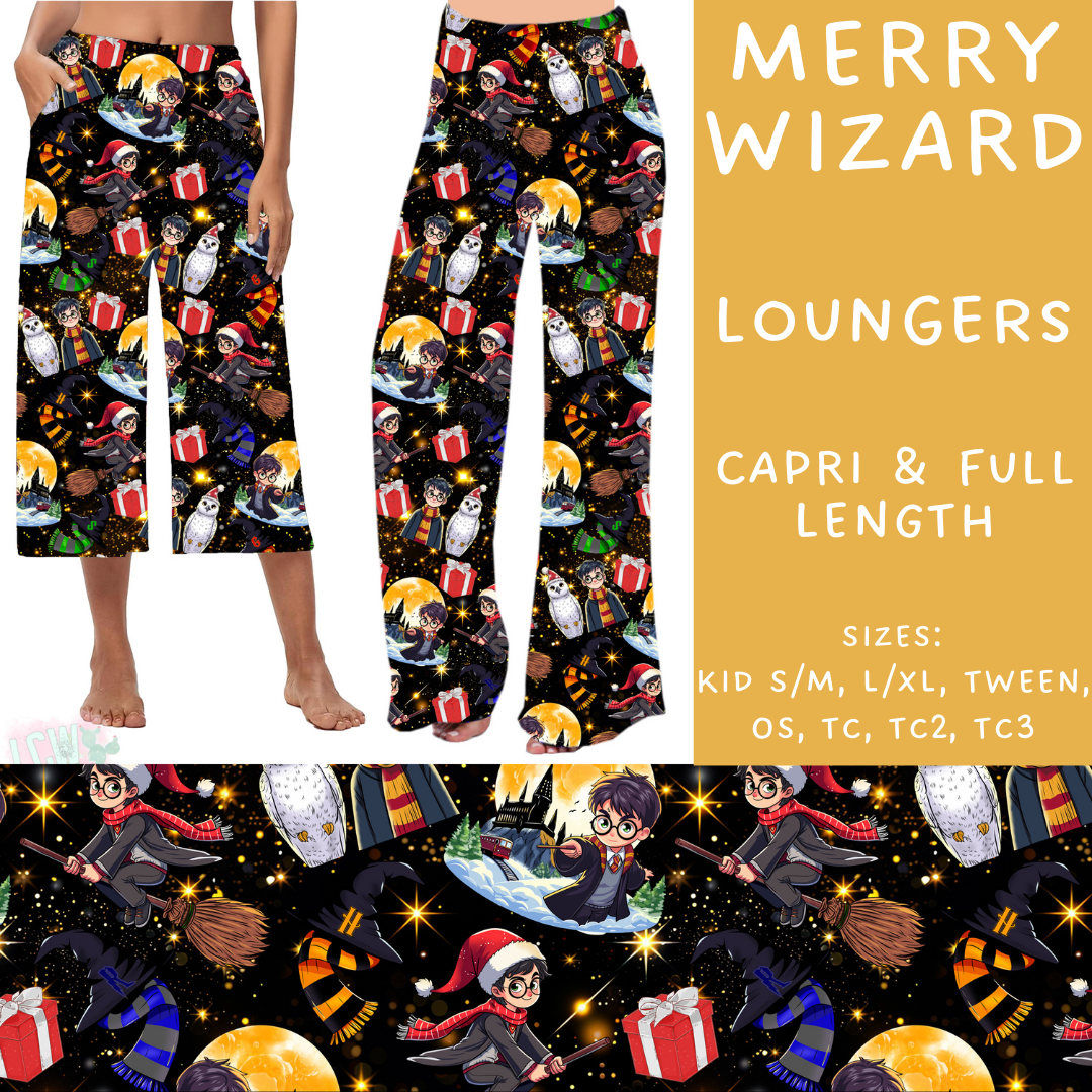 PREORDER Batch #219 - Christmas Characters - Closes 10/21 - ETA late Nov - Merry Wizard Capri and Full Length Loungers