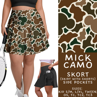 Batch #462 - Fun Run 17 - Closes 12/10 - ETA late Jan - Mick Camo Skort