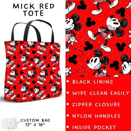 Batch #273 - Magical Faves 10 - Closes 1/20 - ETA late March - Mick Red Tote