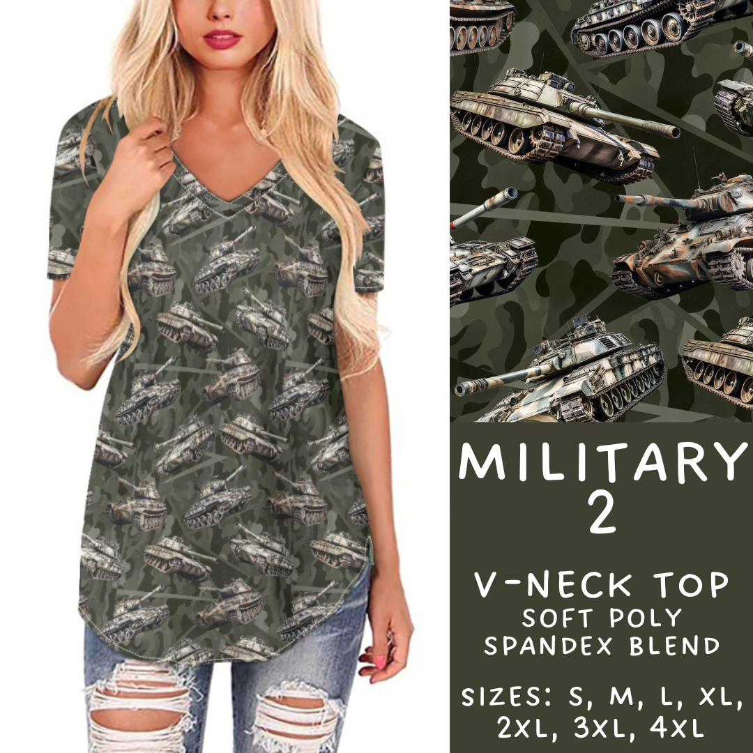 Batch #248 - Careers Collection - Closes 12/4 - ETA late Jan - Military 2 V-Neck Tee