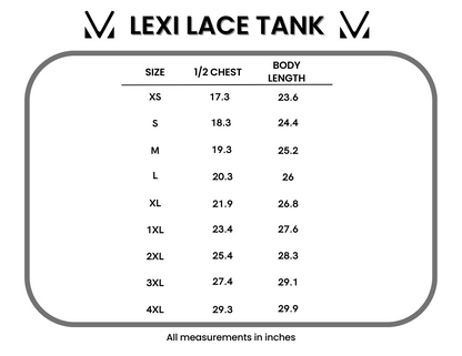 Lexi Lace Tank - Lime green