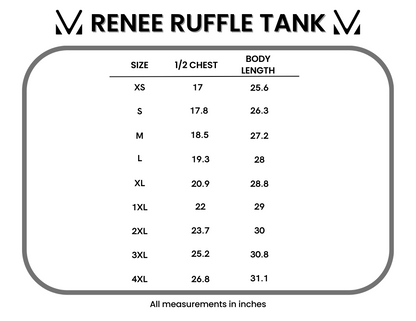 Renee Ruffle Tank - Black