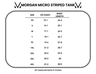 IN STOCK Morgan Micro Striped Tank - Orange