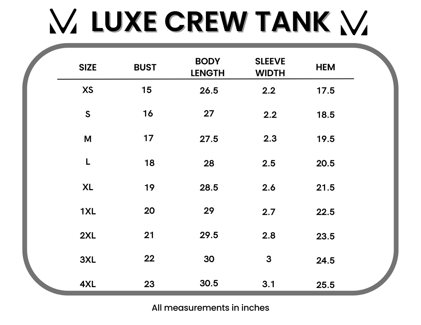 Luxe Crew Tank - Blue Leaf
