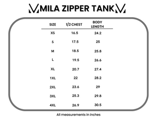 IN STOCK Mila Zipper Tank - Blue