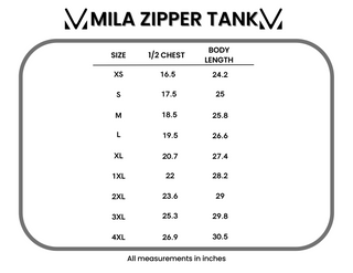 IN STOCK Mila Zipper Tank - Teal Tie Dye